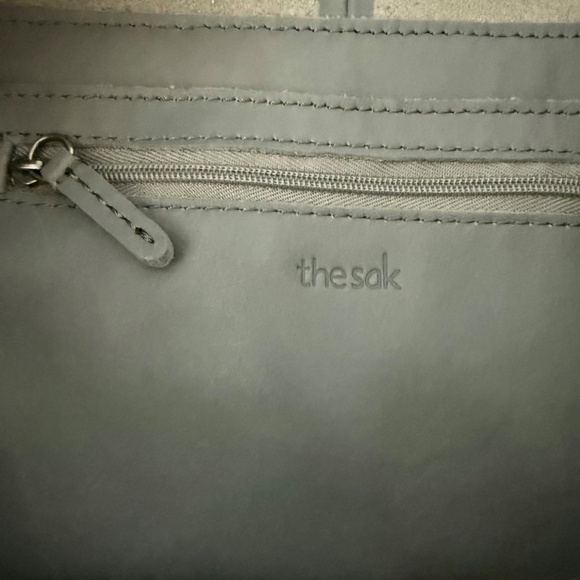 The Sak Gray Shoulder Bag with Brown Handles - Picture 14 of 16